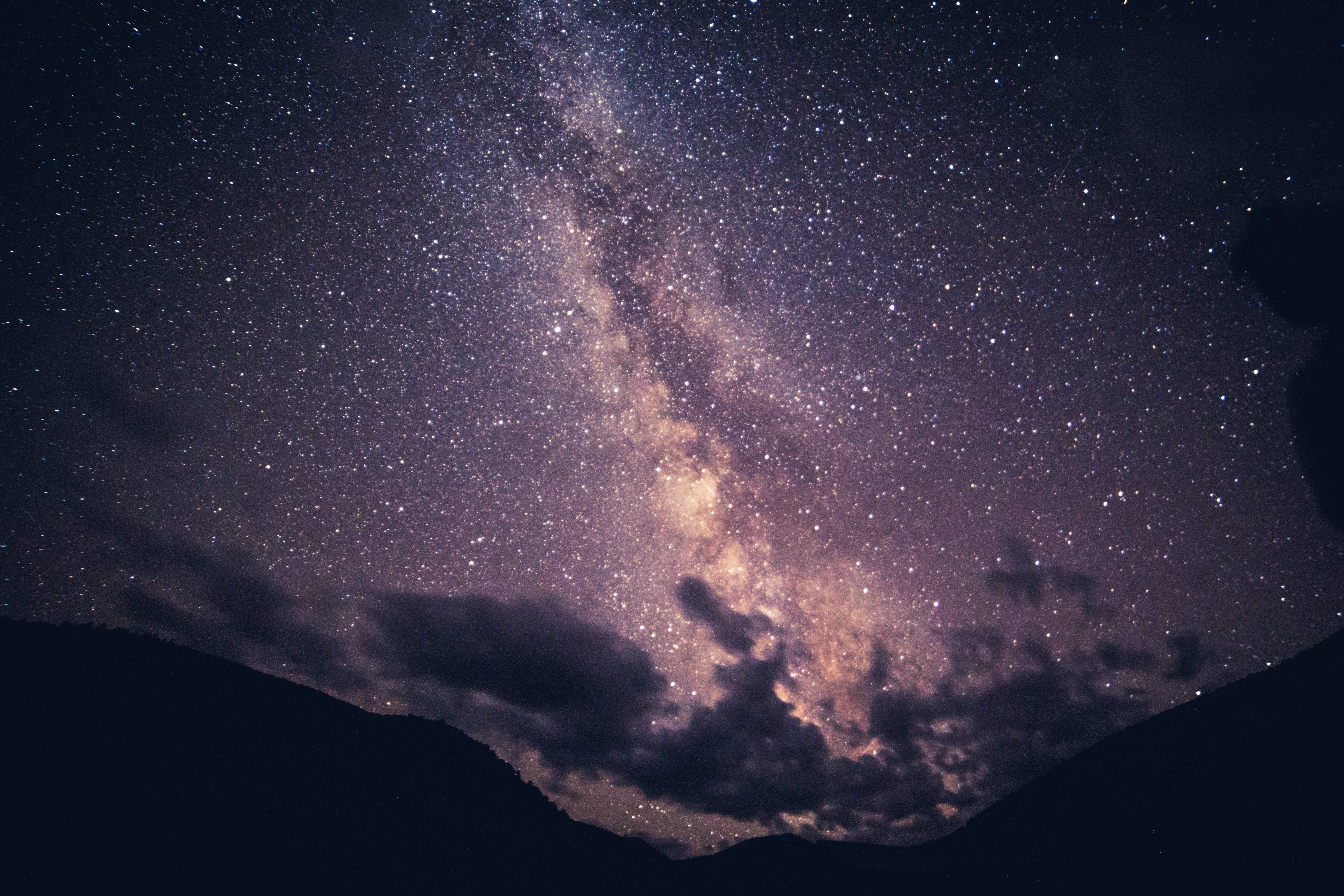 Stars in Great Basin, Milky Way on sky, night, cloud, dark, nevada