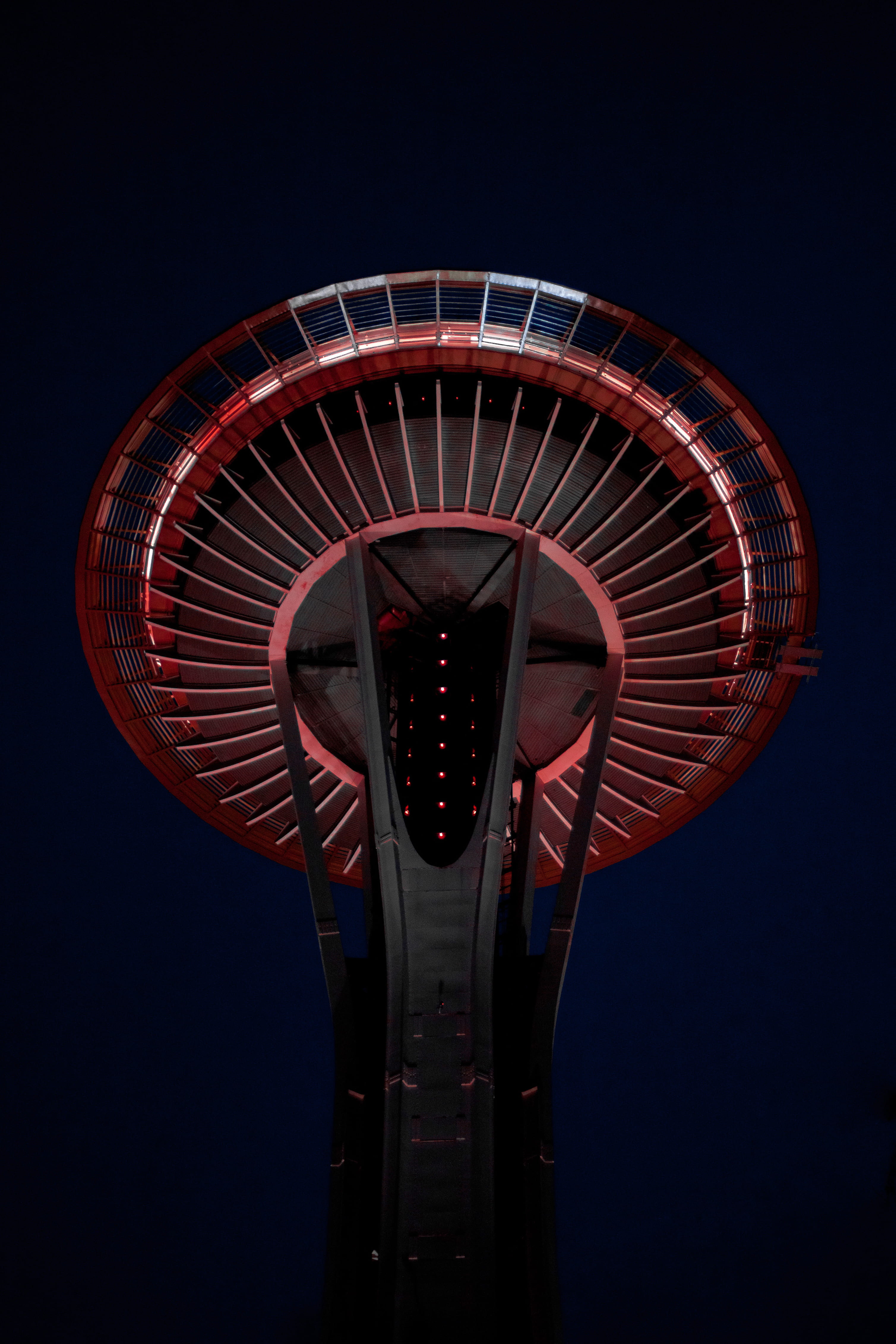 Space Needle Tower, Seattle, Space Needle tower, structure, round
