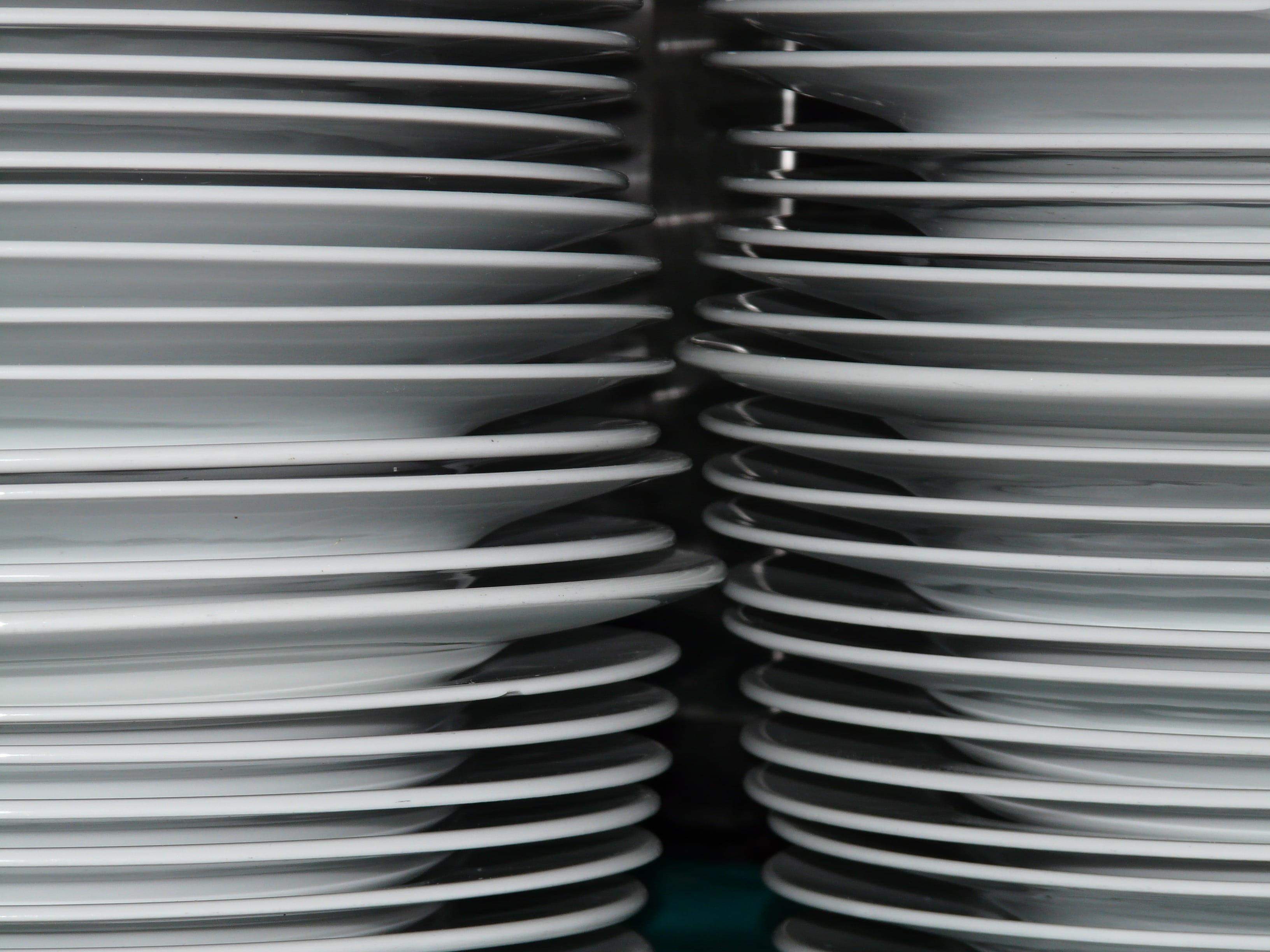 Plate, Stack, Tableware, plate stack, porcelain, white, eat