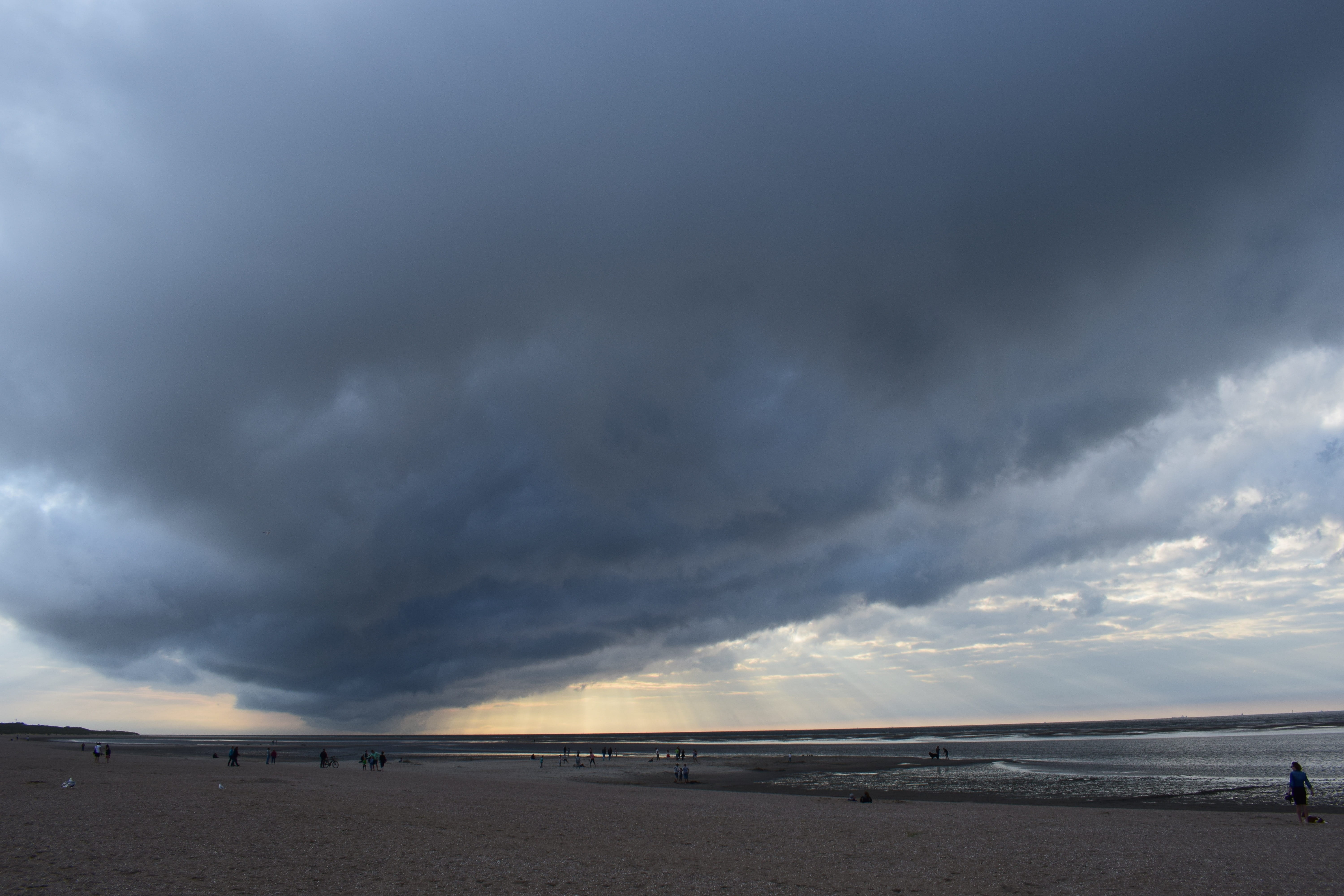 cloud, dramatic, dark, sky, cloudscape, seashore, cloud - sky
