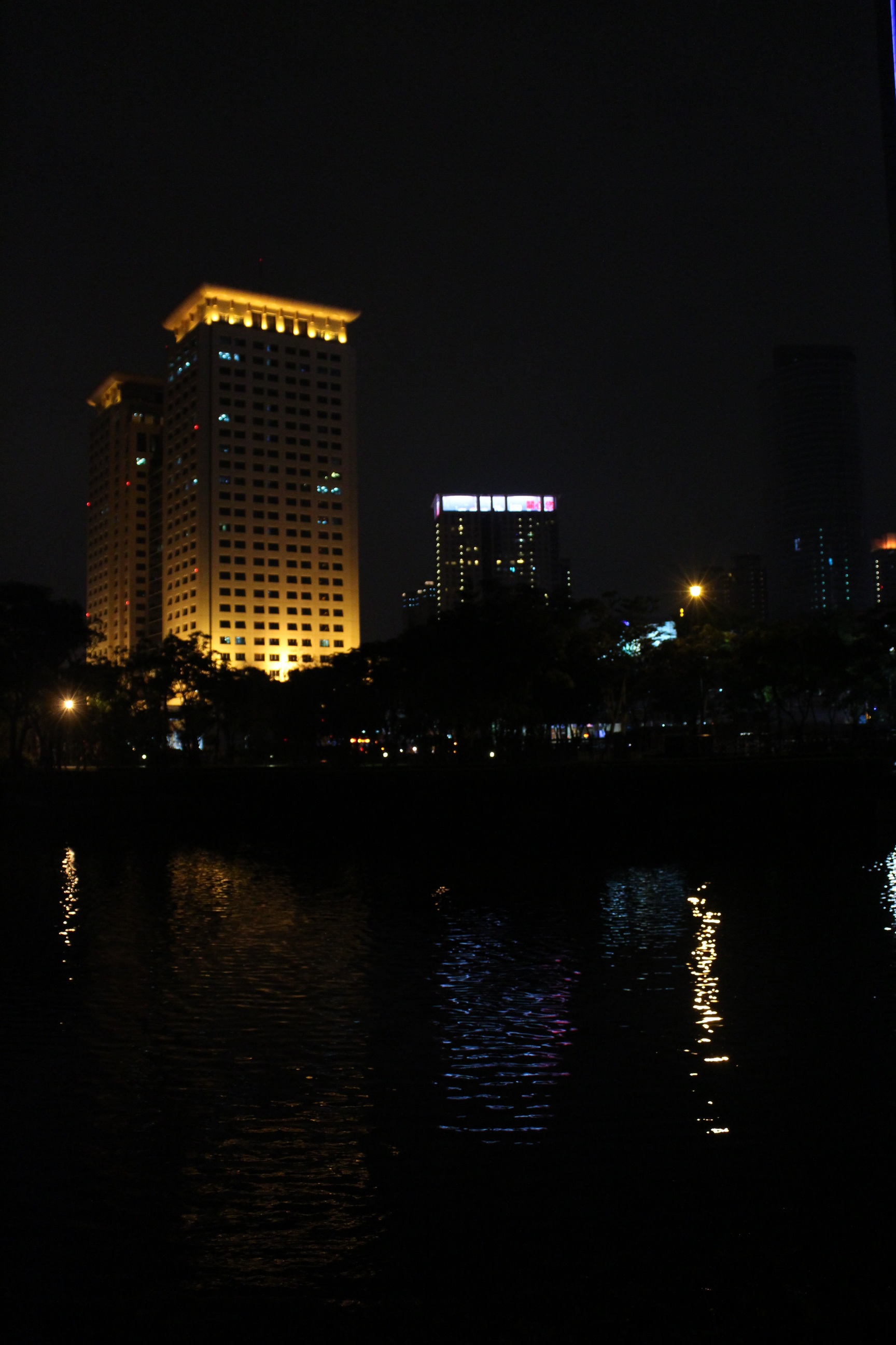 night view, construction, reflection, building exterior, architecture