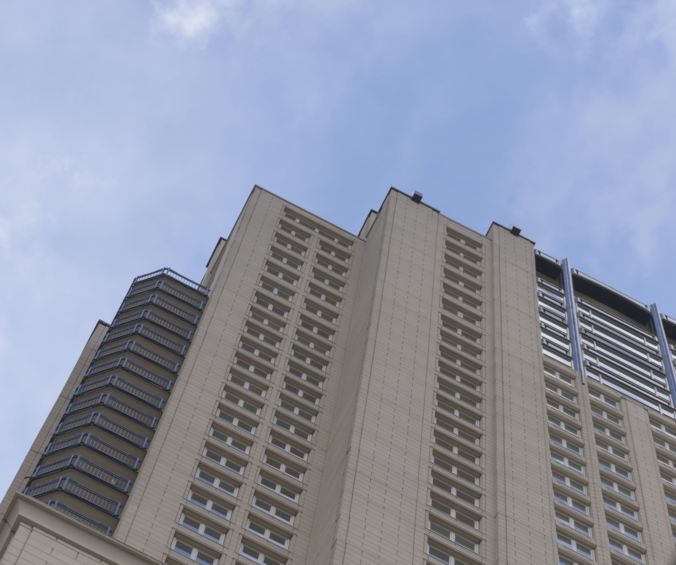 architecture, building, sky, clouds, blue, structure, modern