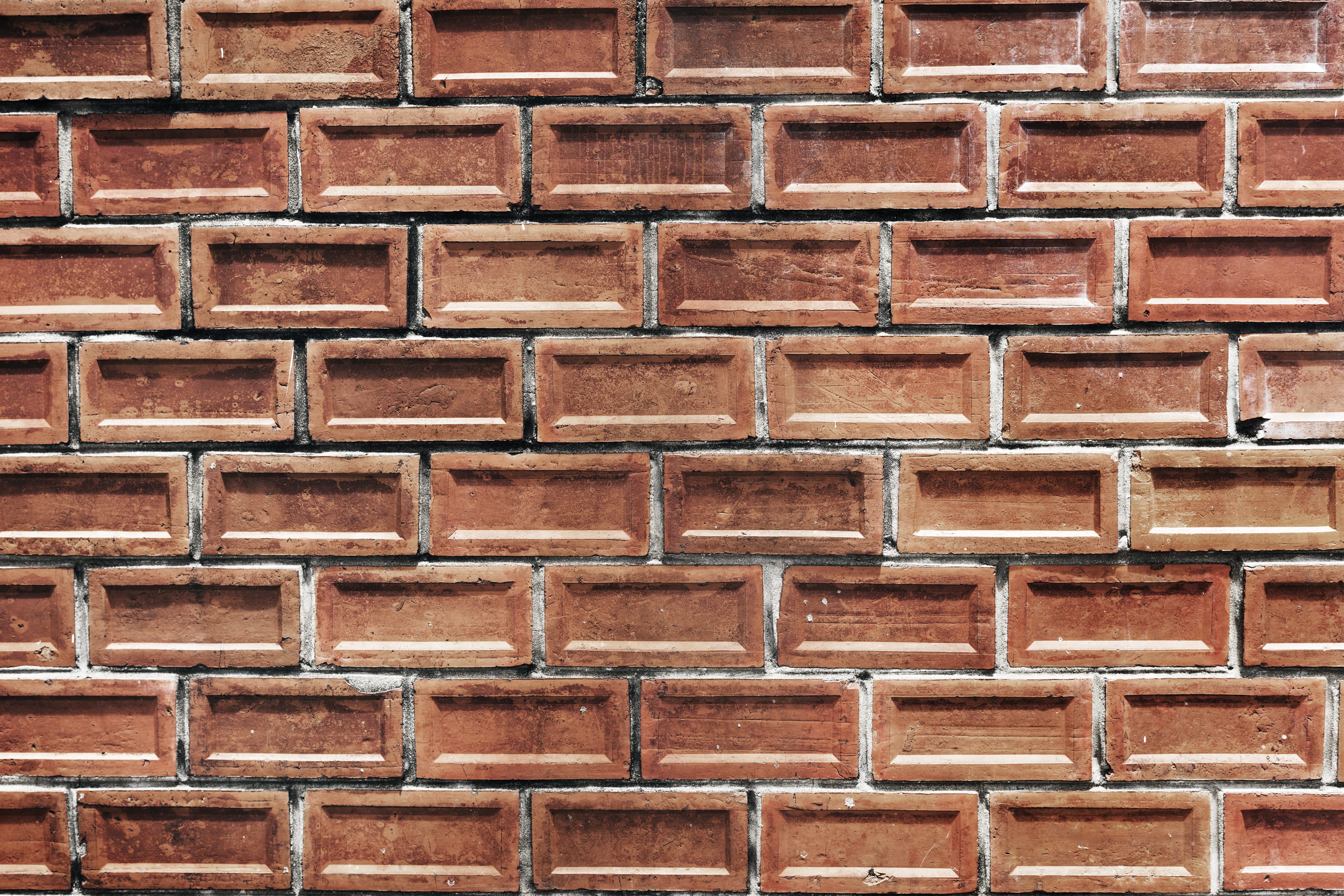 brown brick wall, pattern, architecture, building, backgrounds