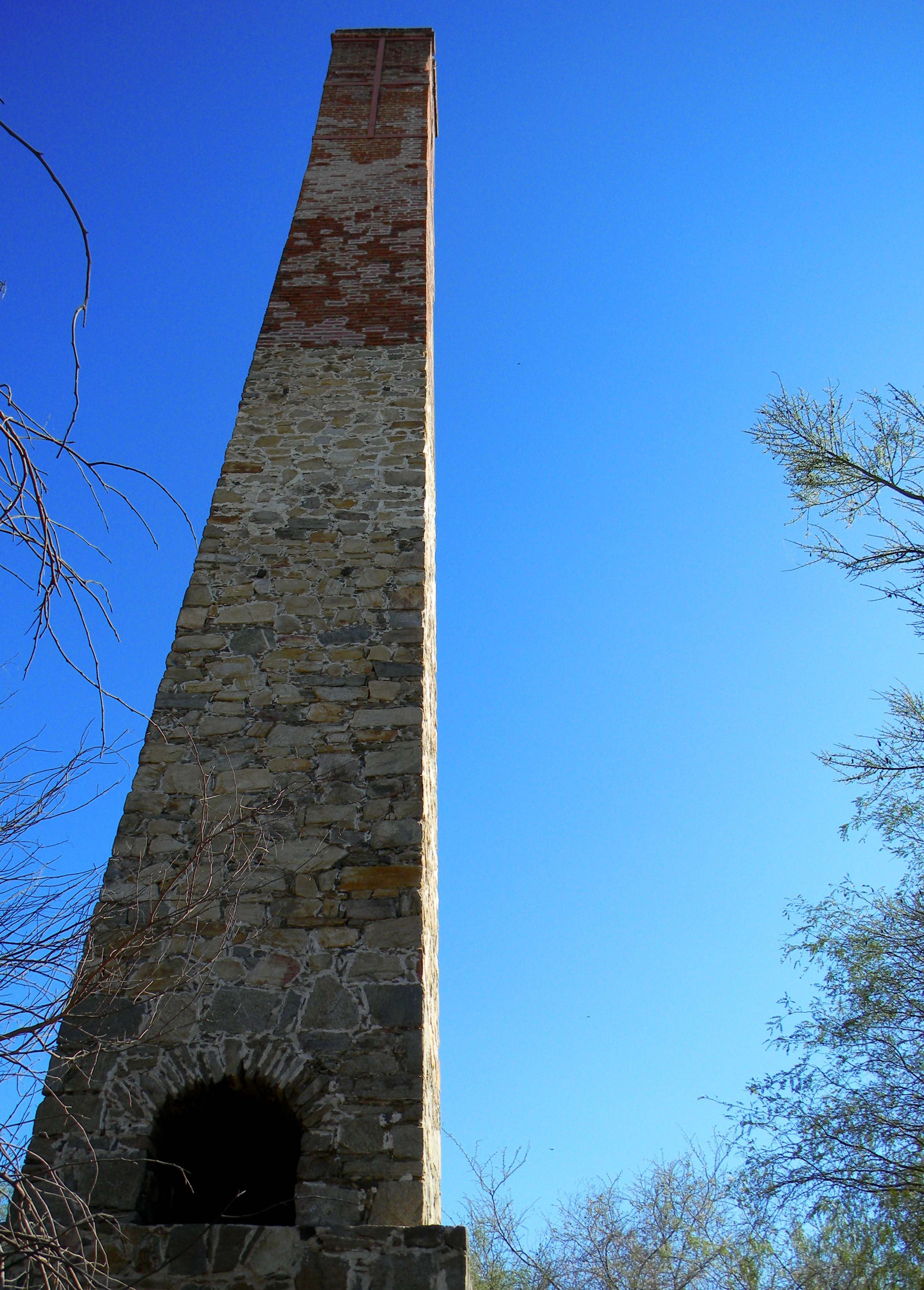 tower, sky, blue, low angle view, tree, clear sky, architecture
