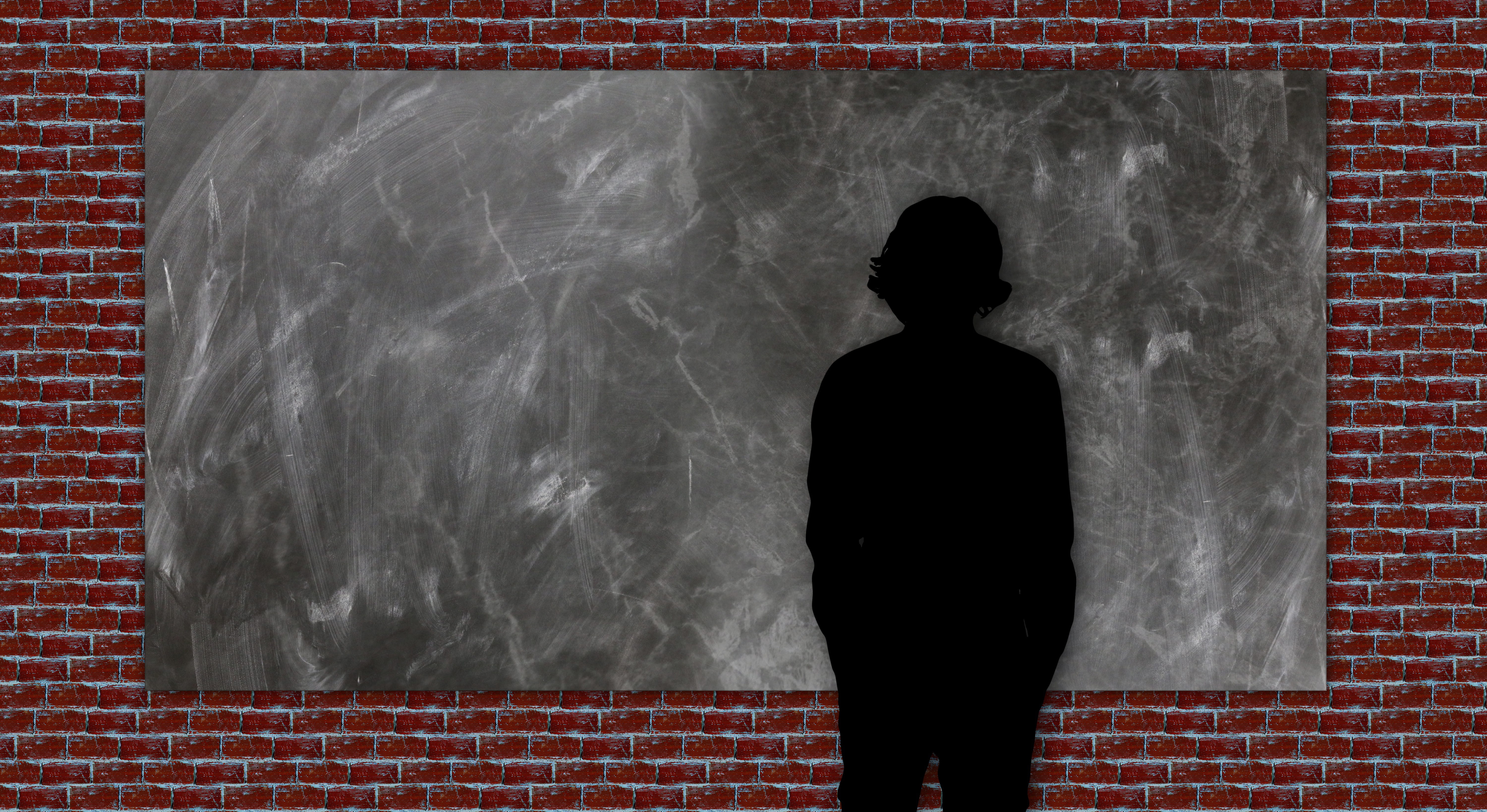 board, man, move, human, background, wall, stone, blackboard