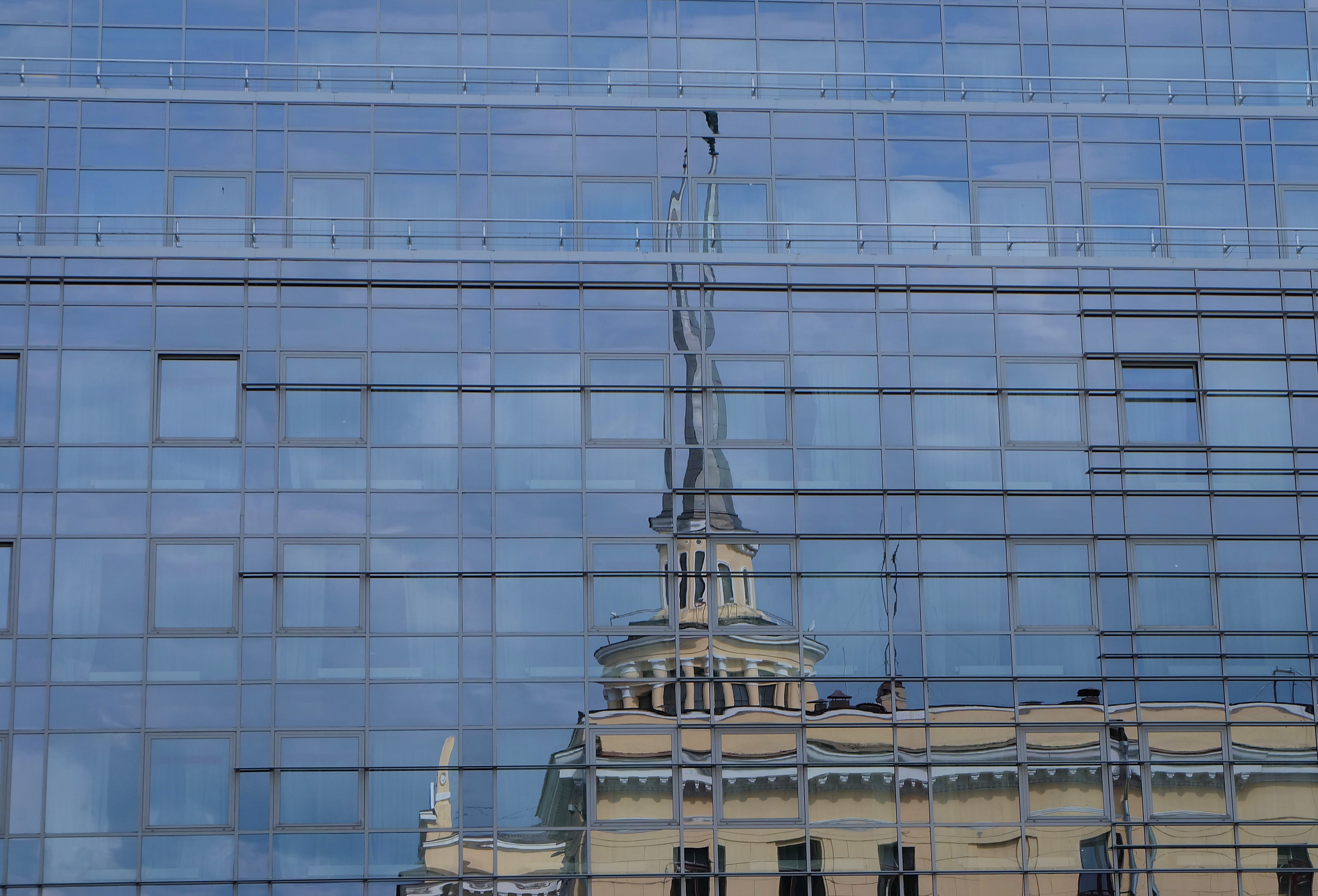 reflection, mirror, architecture, built structure, building exterior