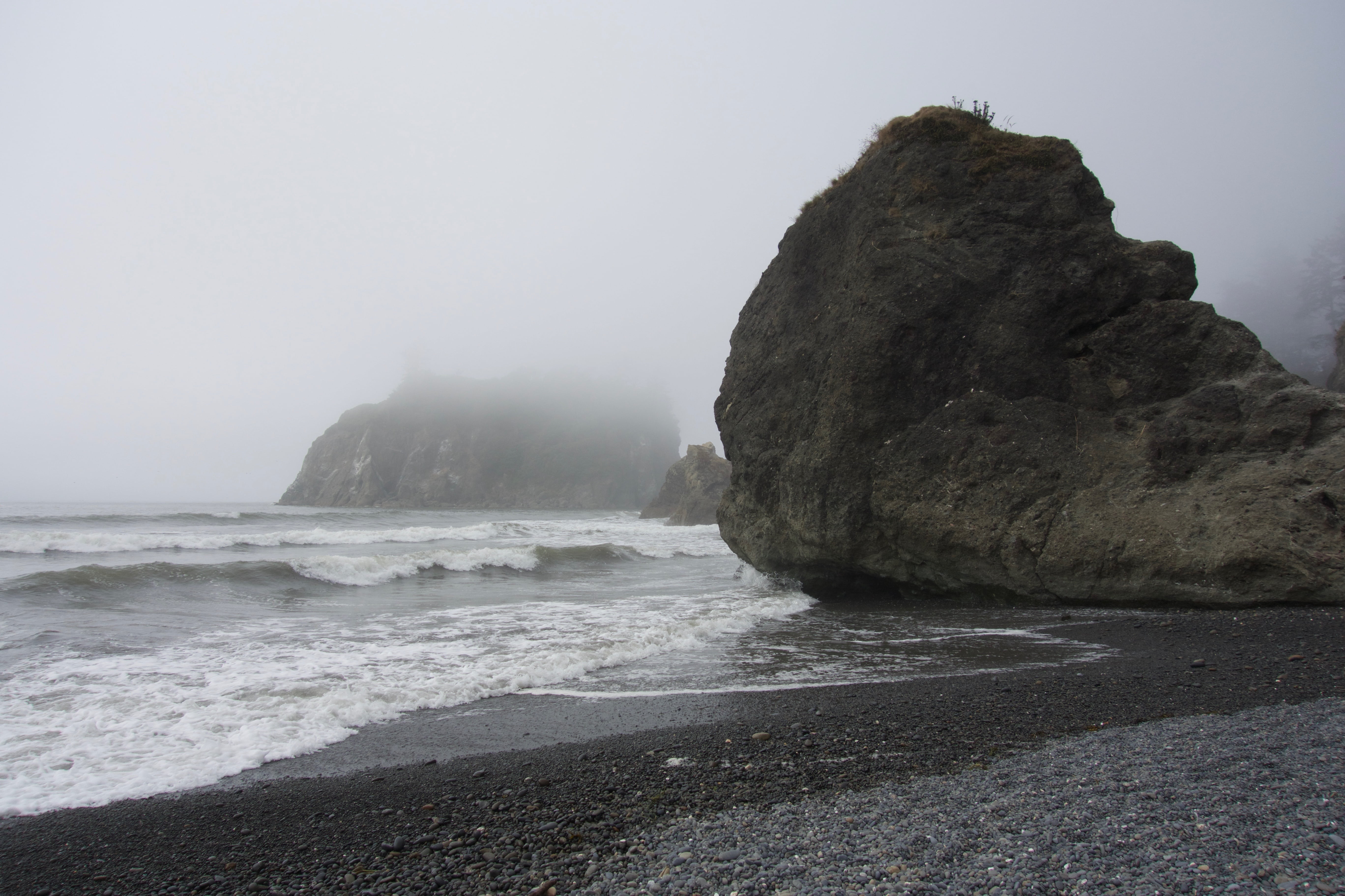 sea stack, ruby beach, washington, coastline, nature, rock - Object