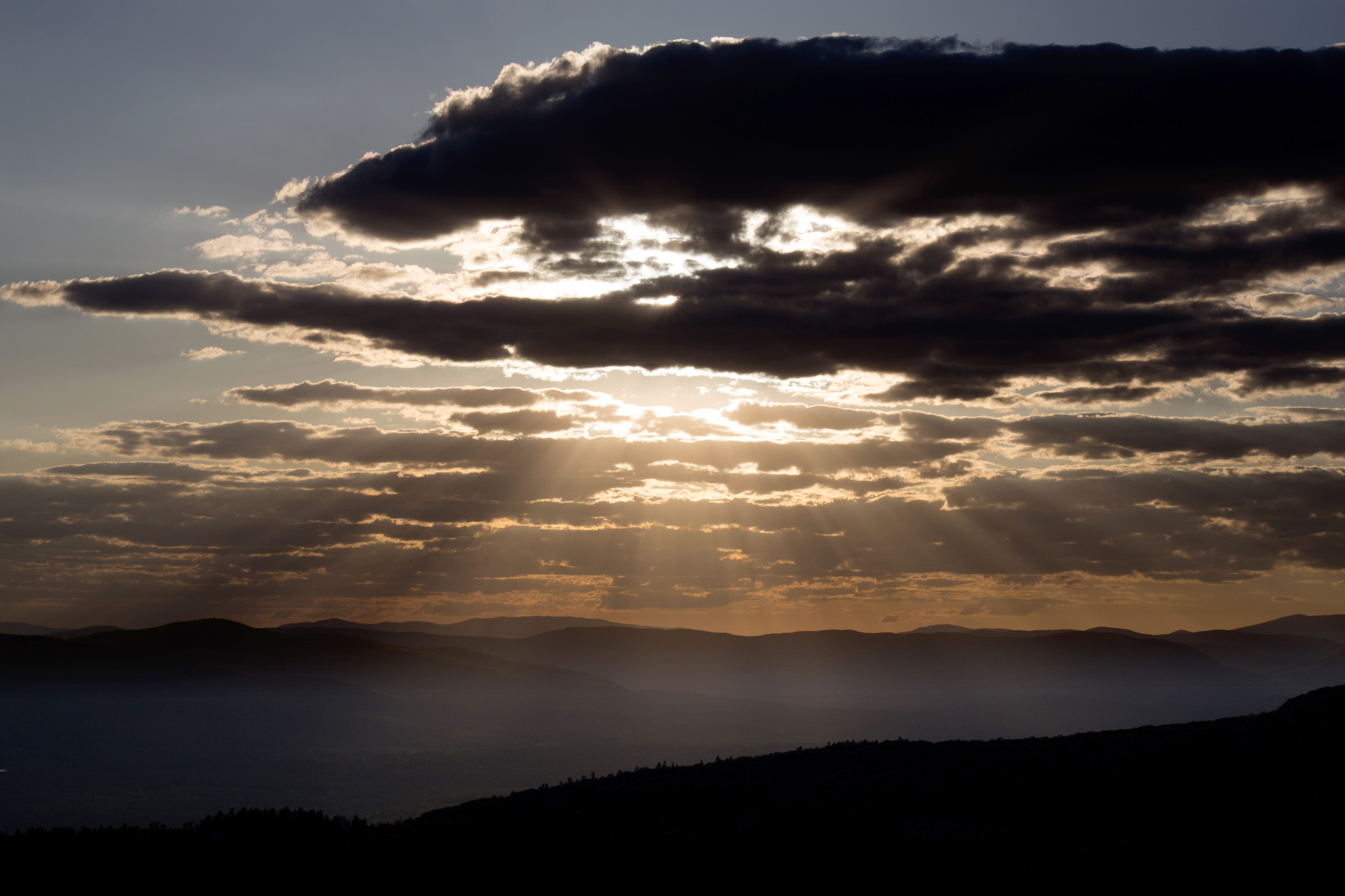 light, landscape, mountains, nature, clouds, dark, dark clouds