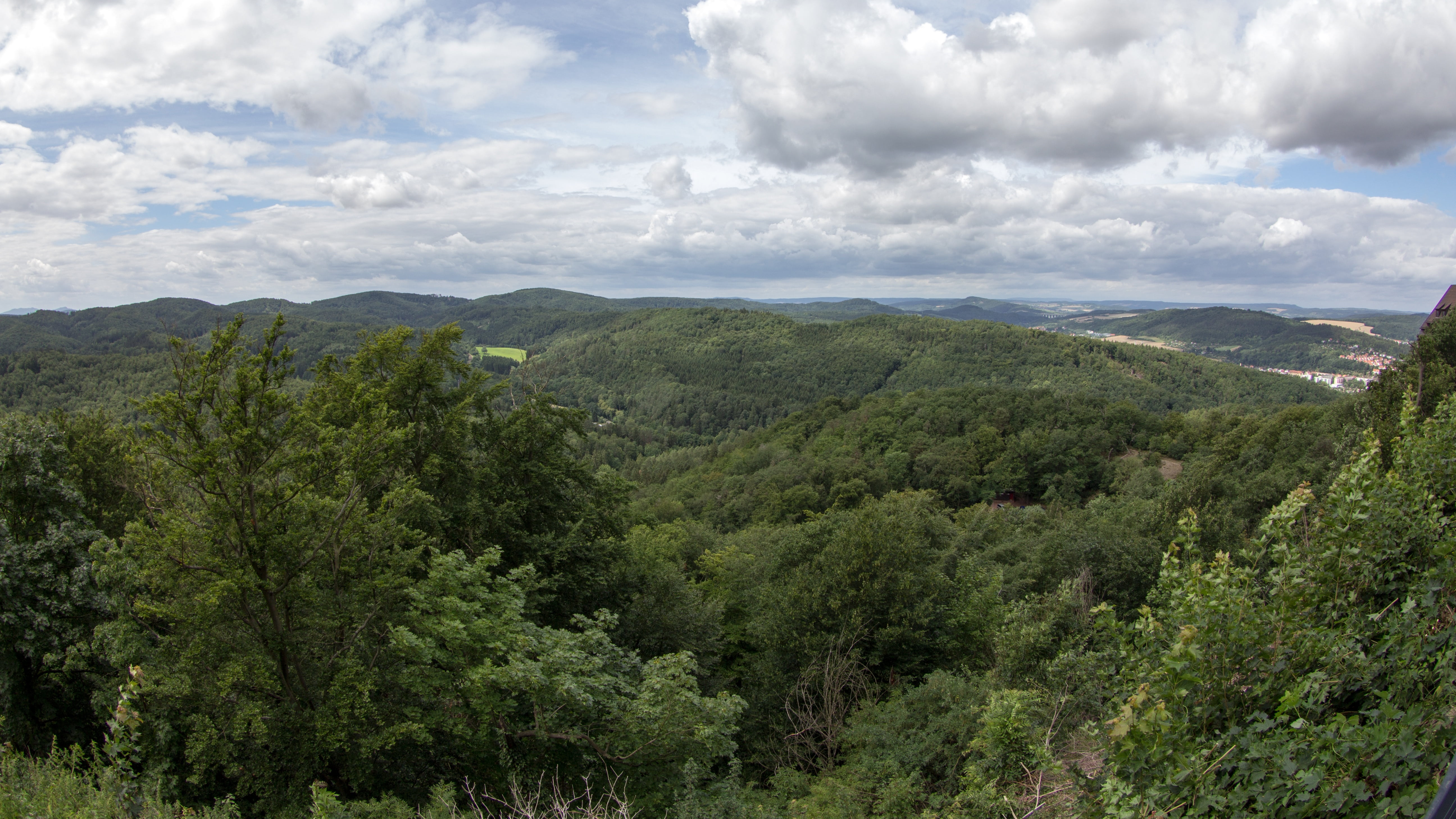 thuringia germany, thuringian forest, panorama, cloud - sky