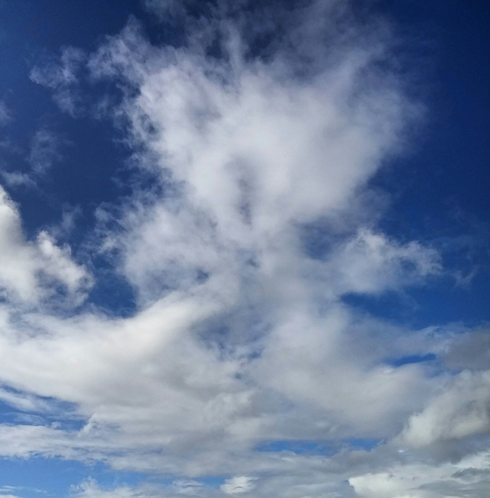 clouds, blue, sky, scene, cloudscape, cloud - sky, low angle view