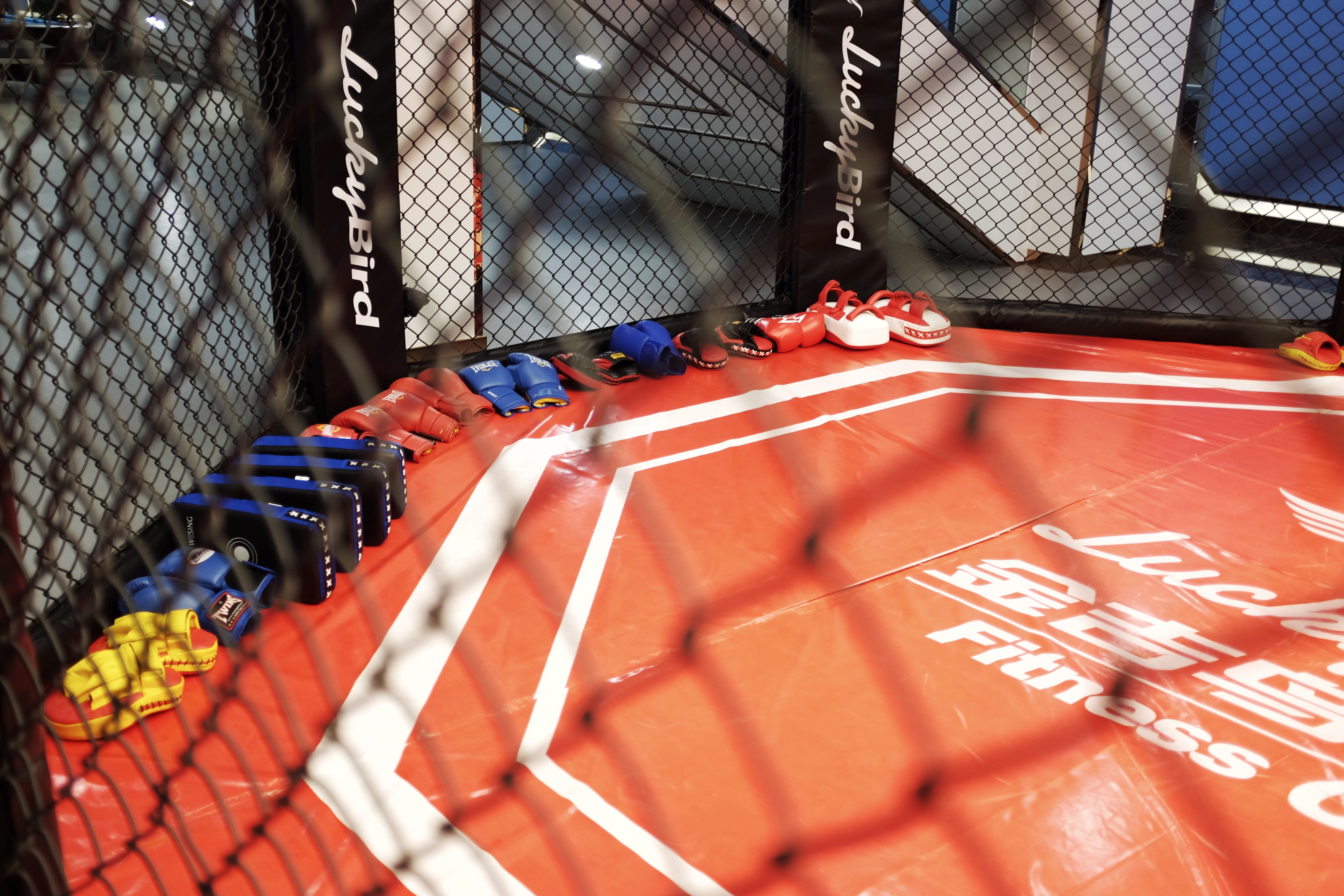 boxing, weights, sanda, high angle view, day, architecture