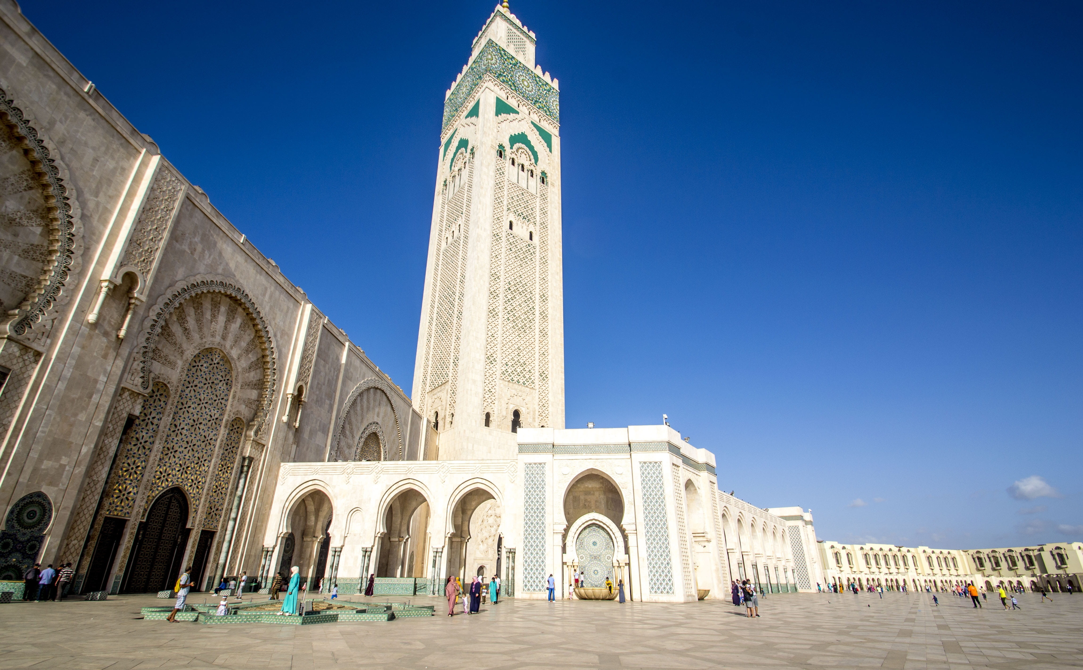 Mosque, Hassan, Casablanca, Morocco, mosque hassan 2, architecture