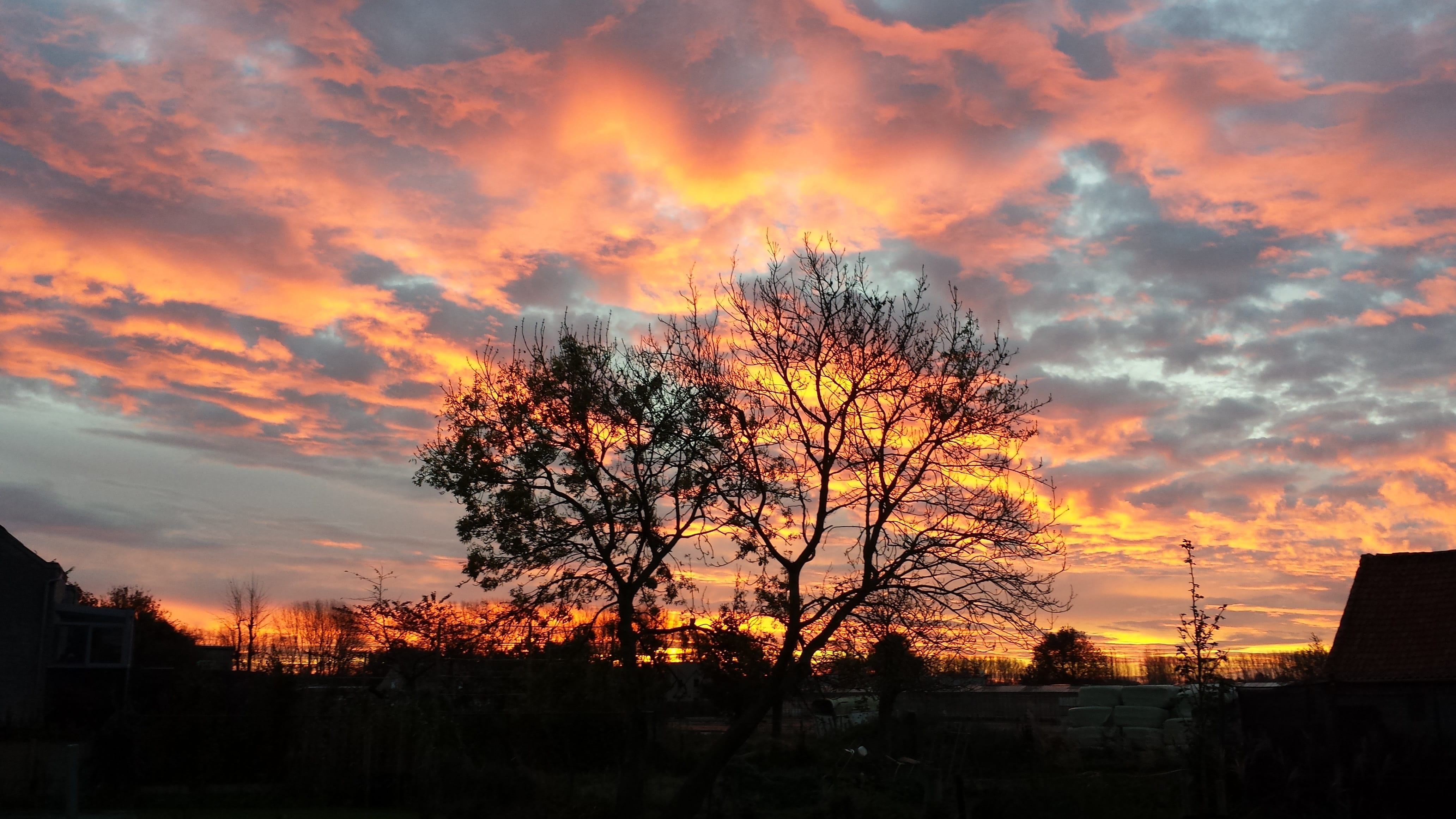 dramatic sky, landscape, sunset, blue, scene, horizon, cloud - sky
