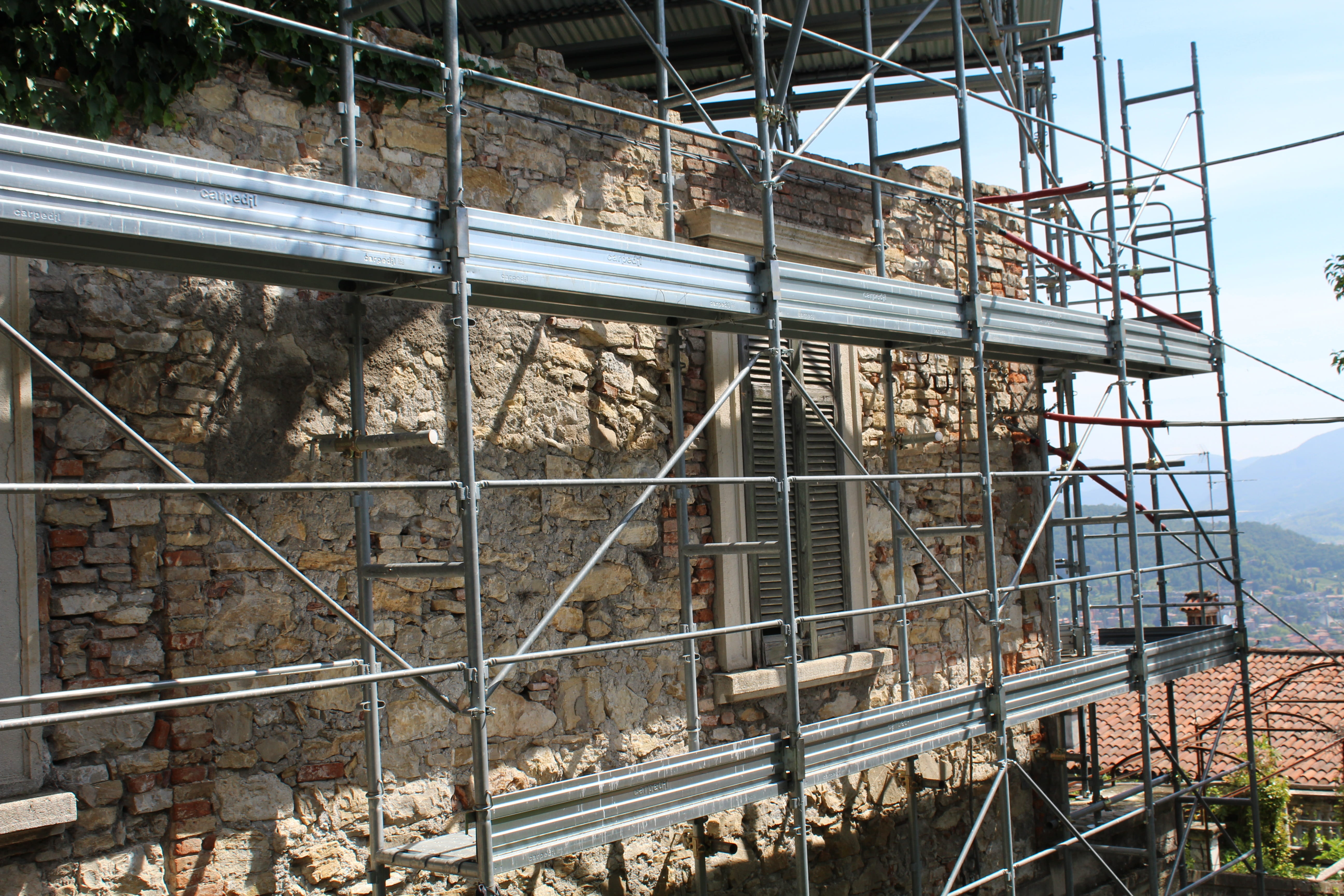 scaffolding, restructure, restructuring, building, renovation