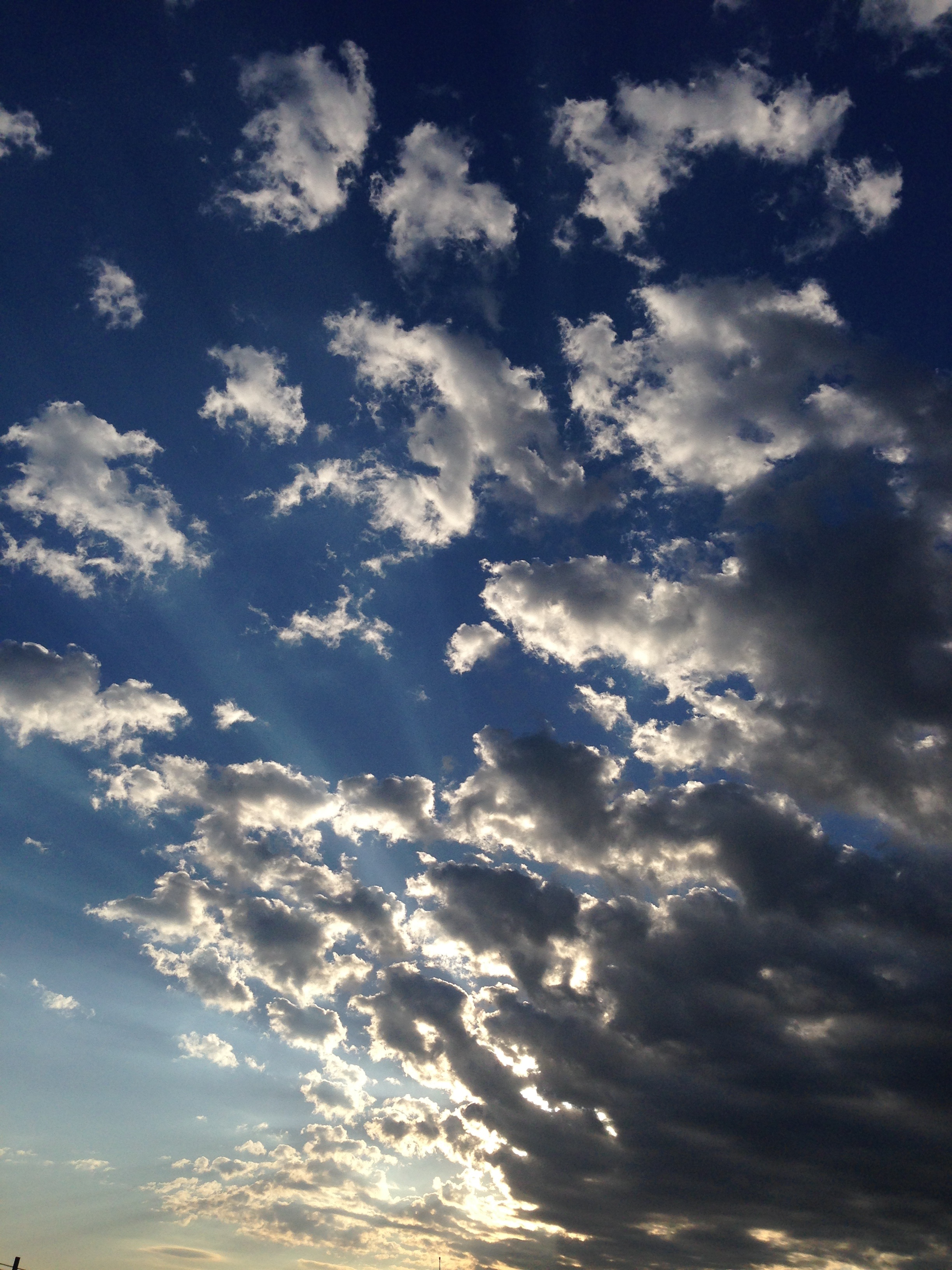 sky, clouds, blue, cloudy sky, white cloud, landscape, cloud - sky