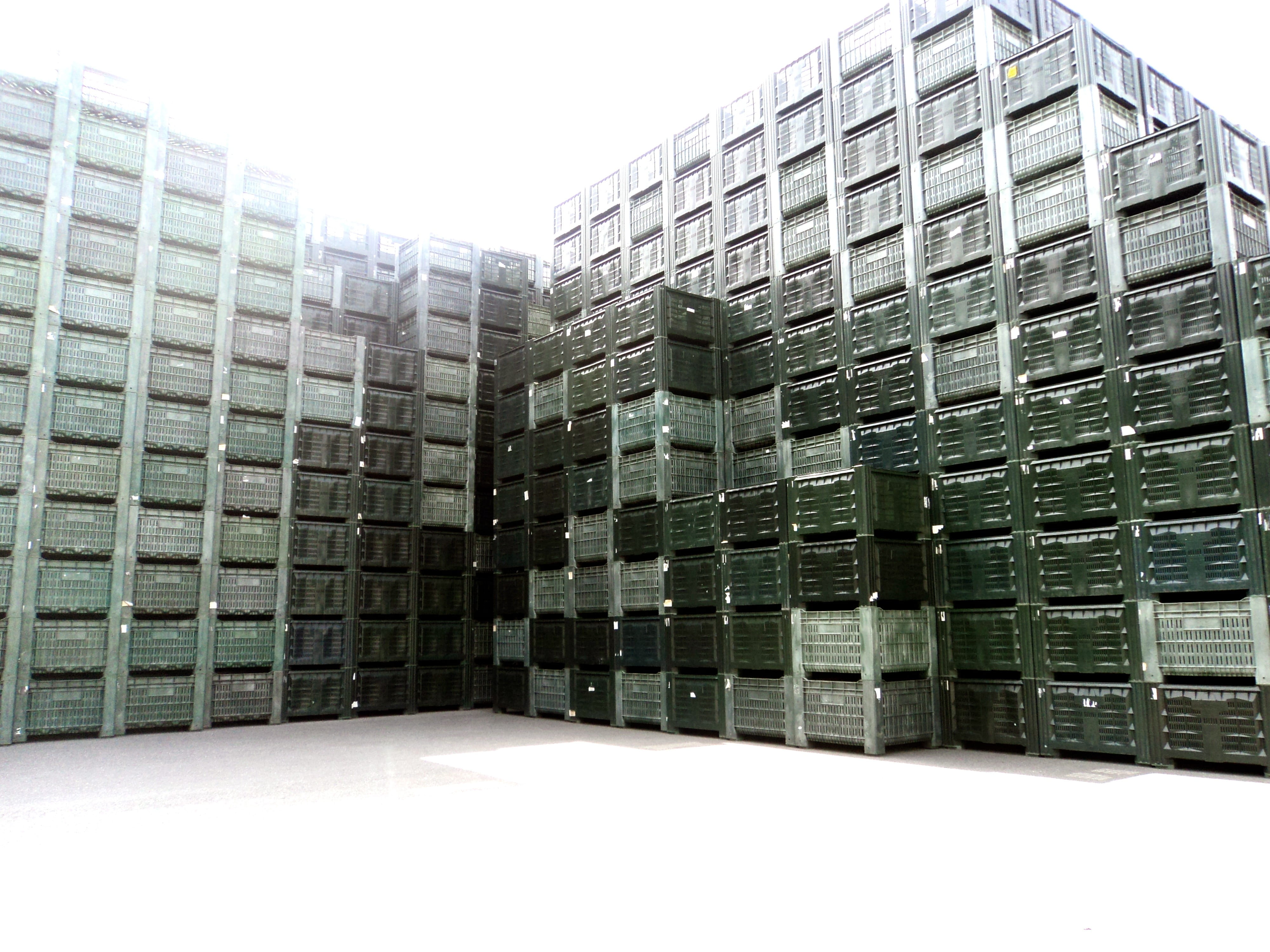 steel container lot, Box, Plastic, Stack, Industry, Build, wall
