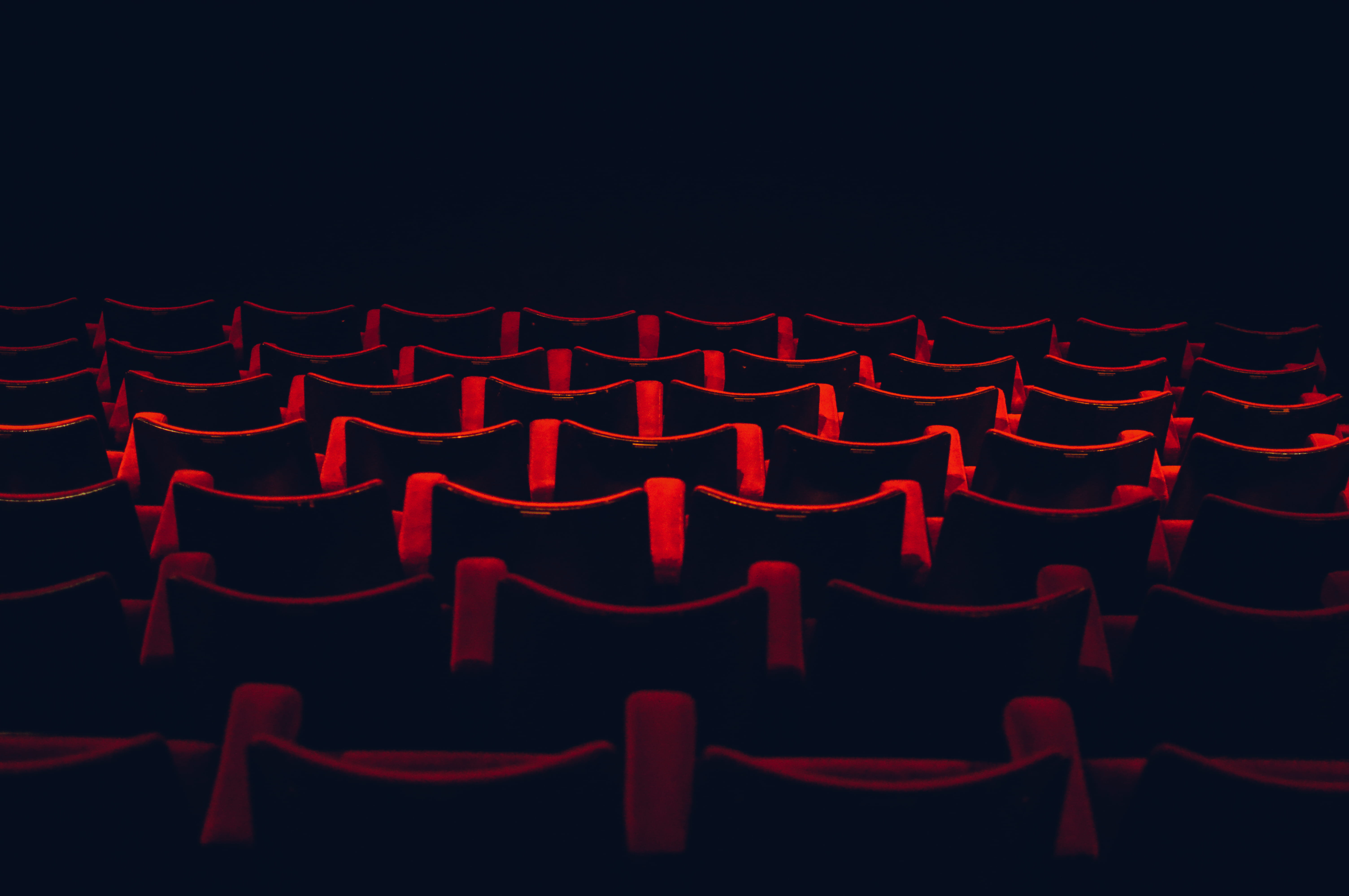 Free download | HD wallpaper: red and black theater seats, red and