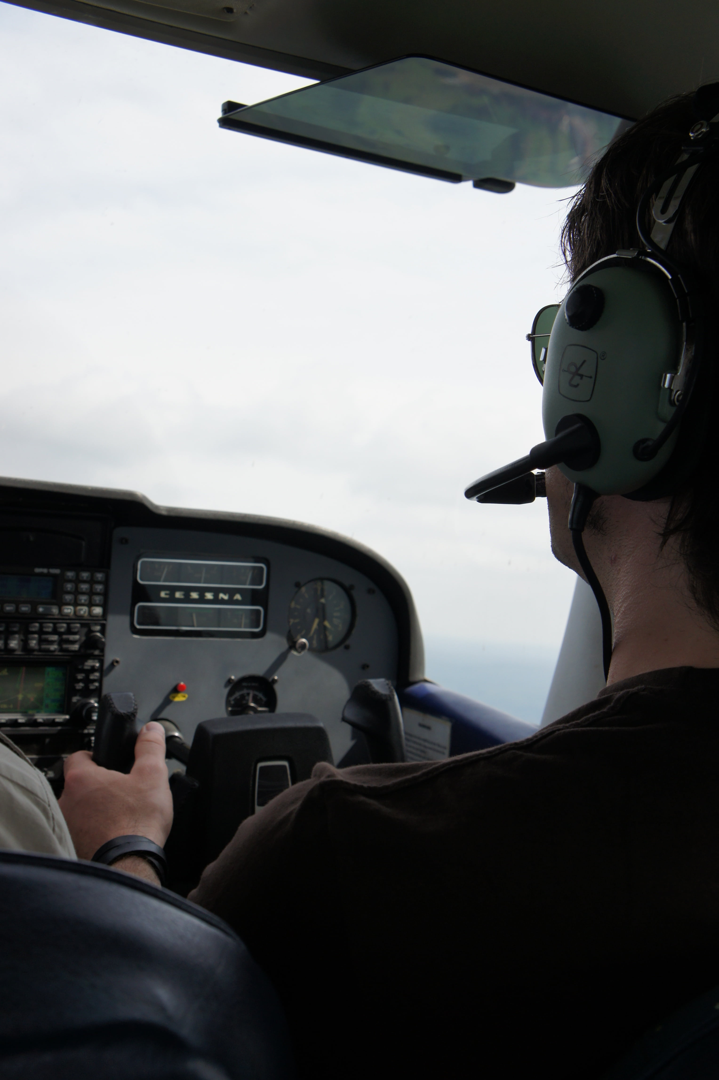 pilot, cessna, copilot, cockpit, vehicle interior, transportation