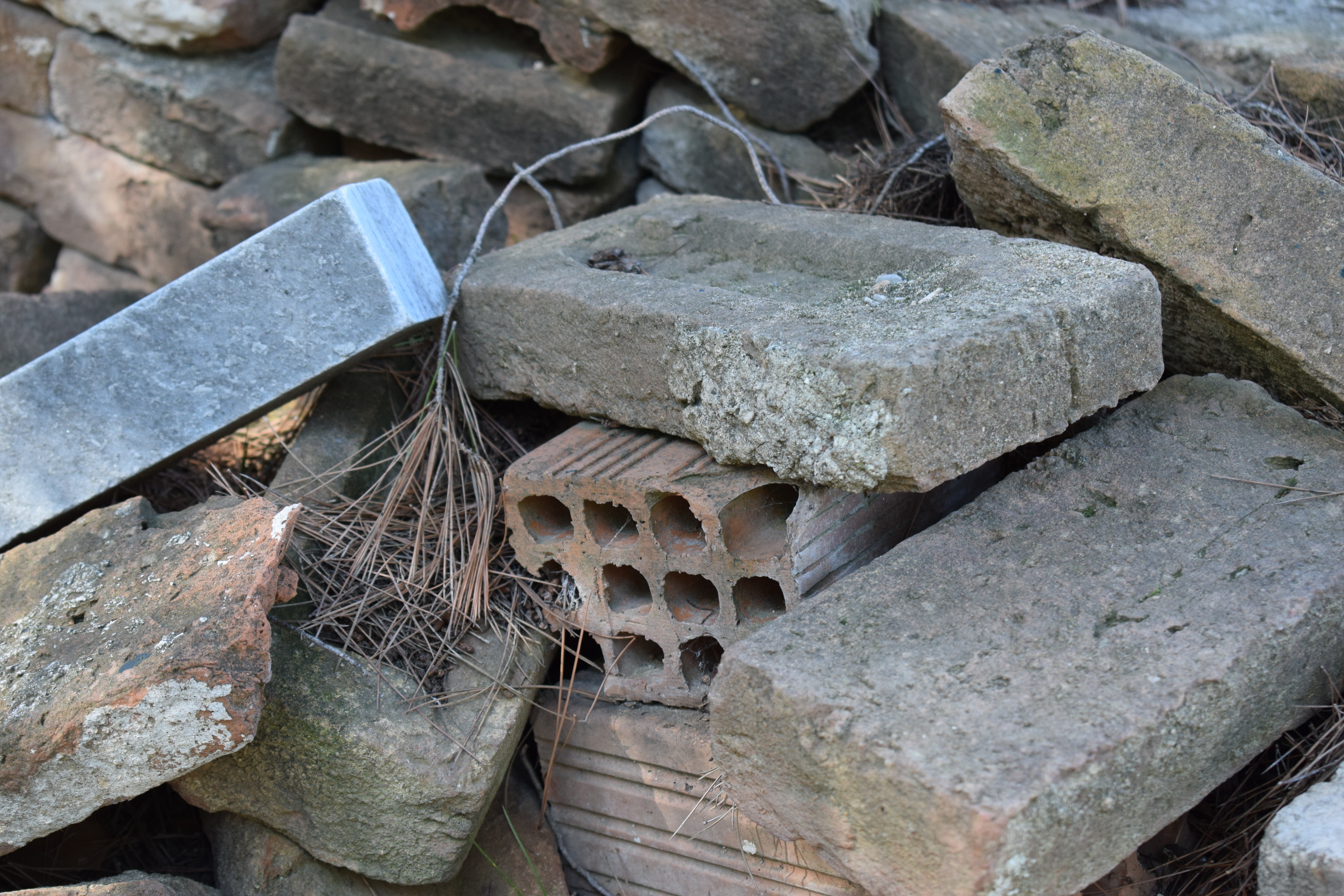 old, materials, building, solid, rock, rock - object, no people