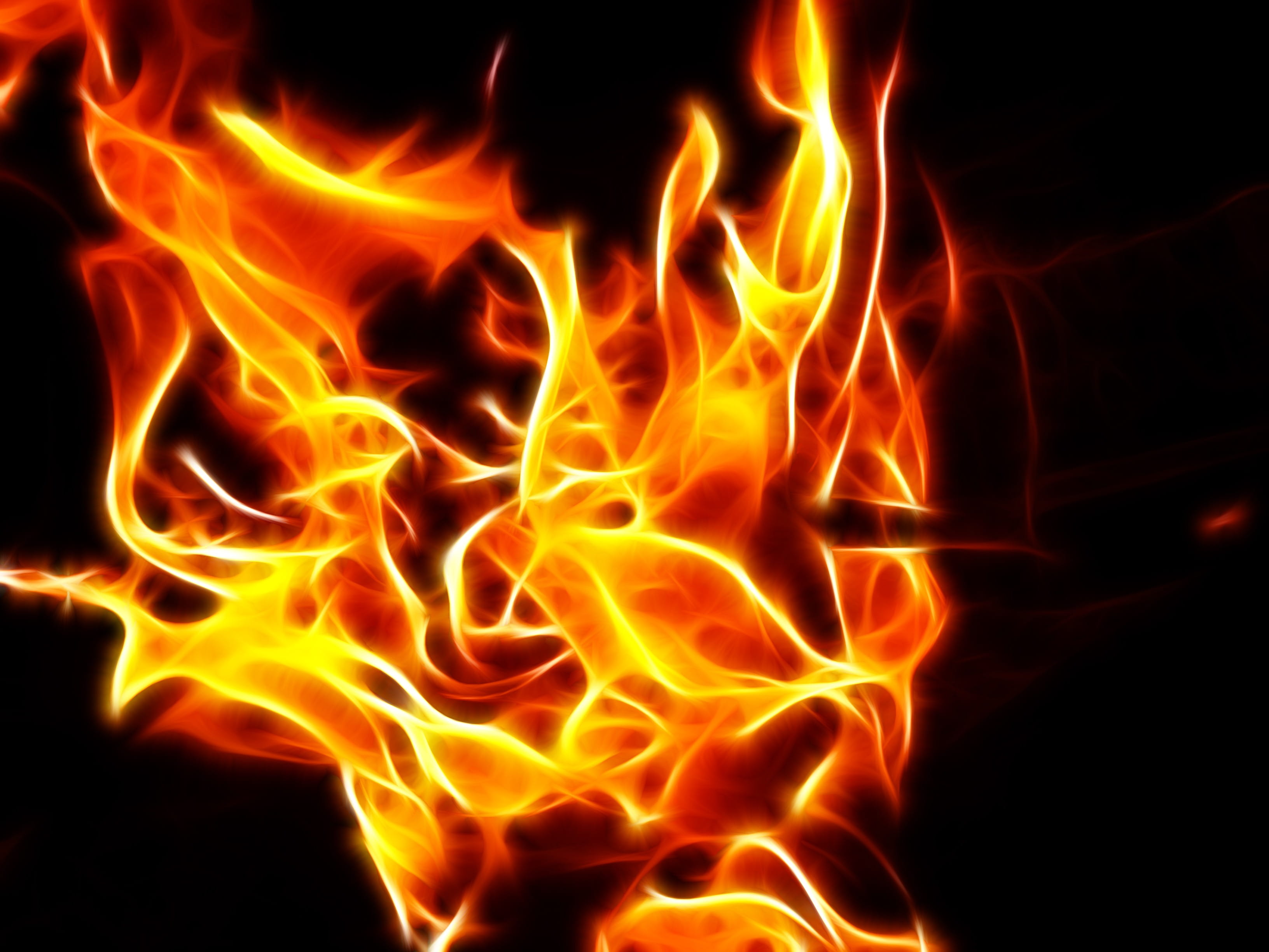 flame digital wallpaper, fire, abstract, heiss, burn, fireplace