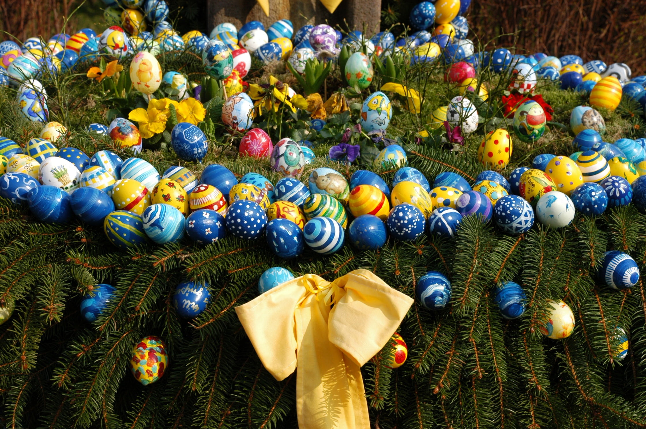 easter, easter greeting, easter nest, happy easter, spring