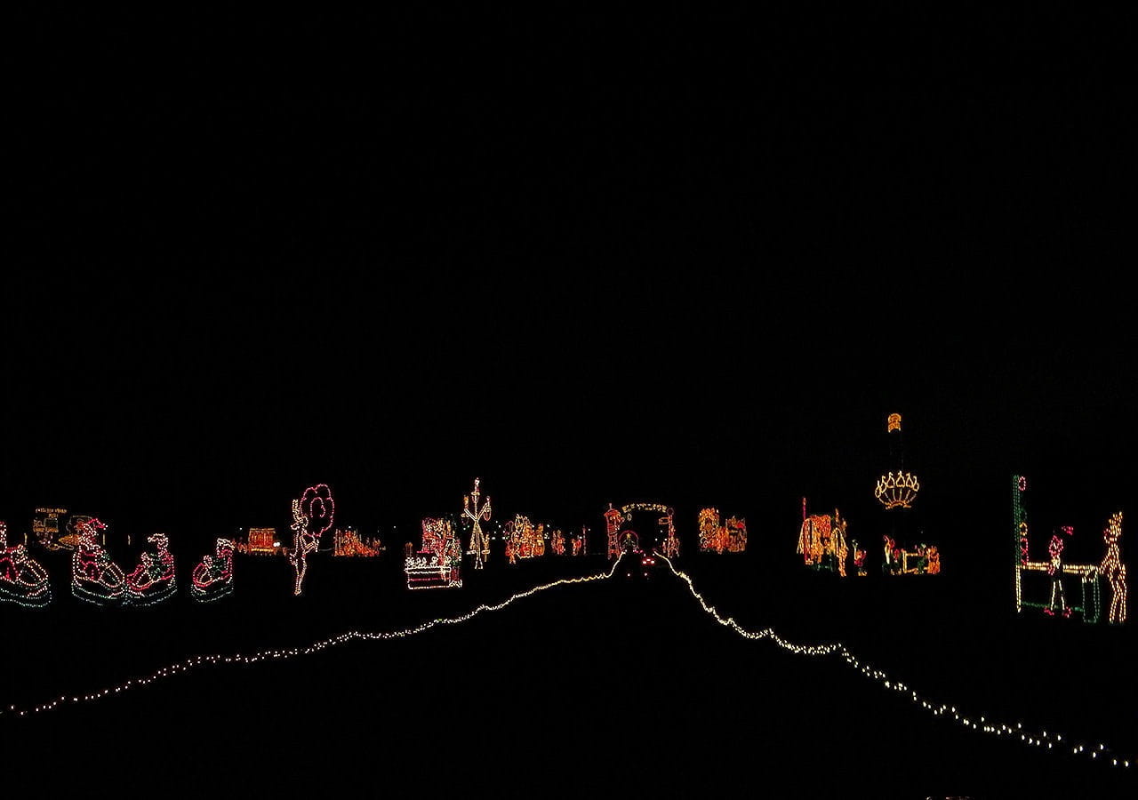 Architecture, Holidays, Light, Effects, objects, seasons, road