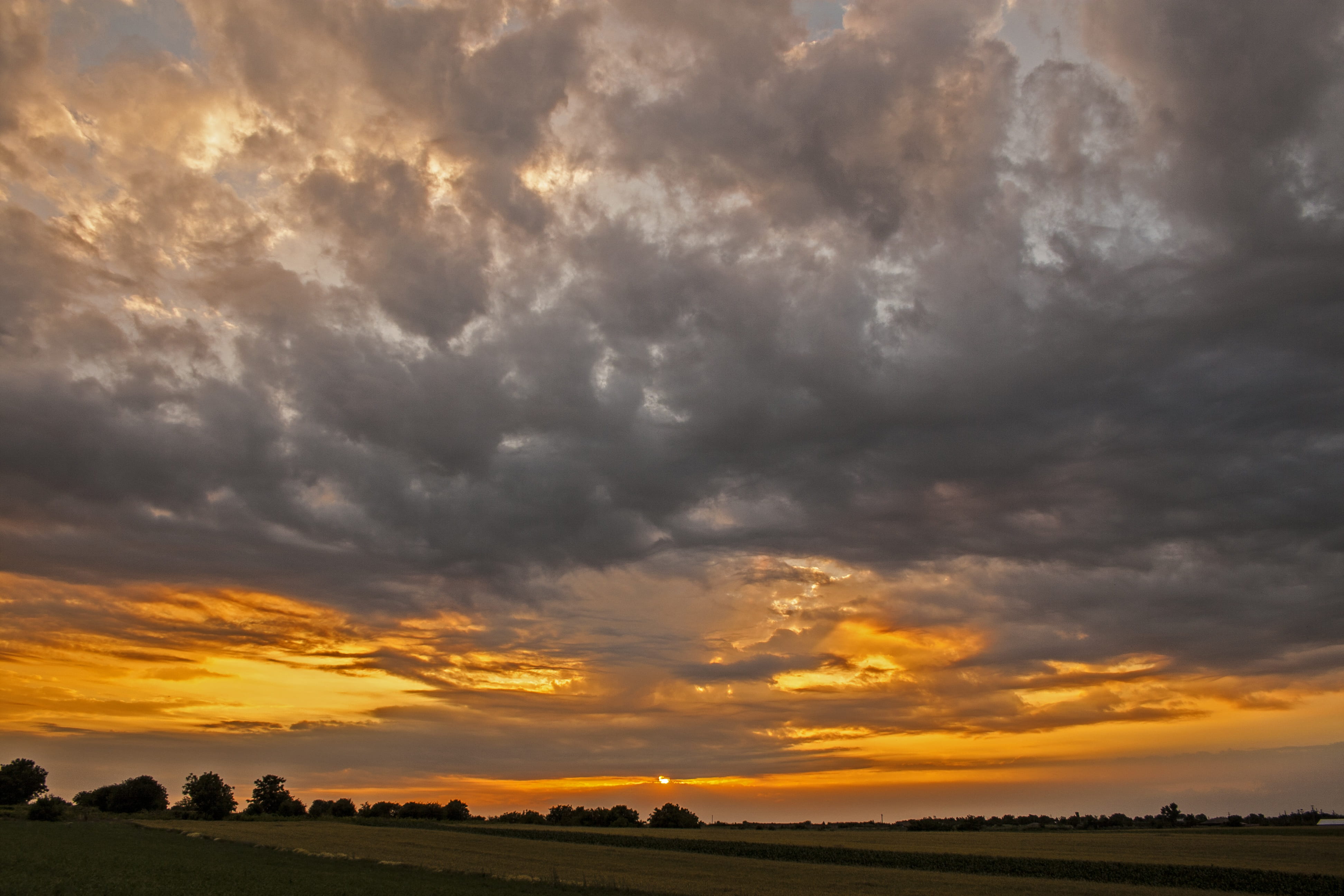 Sunset, Cloud, Sun, Fire, Twilight, sky, cloud - sky, scenics