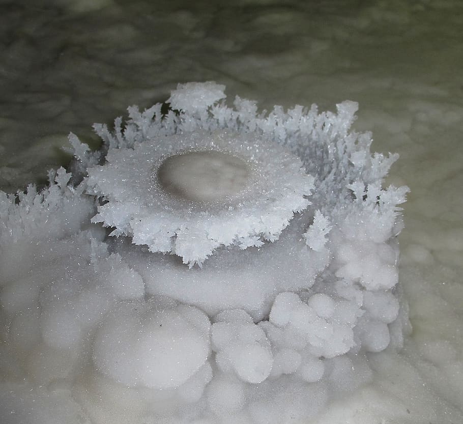 potholing, concretion, flower, winter, zing, ice, snowflake HD wallpaper