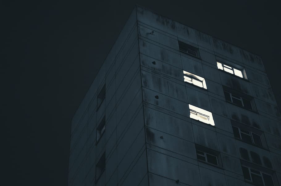 low angle photography of high rise building, architecture, windows HD wallpaper