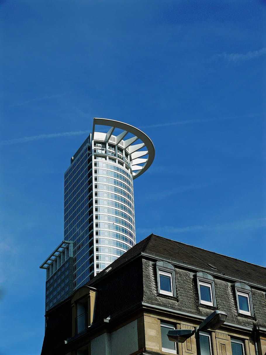 architecture, bank, design, euro, ecb, facade, window, frankfurt HD wallpaper