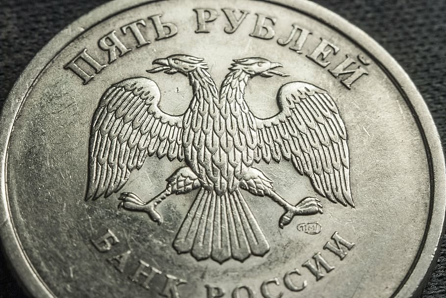 coin, five, ruble, money, finances, russia, income, profit HD wallpaper