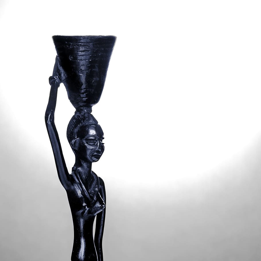 statuette, woman, sculpture, art and craft, no people, human representation HD wallpaper