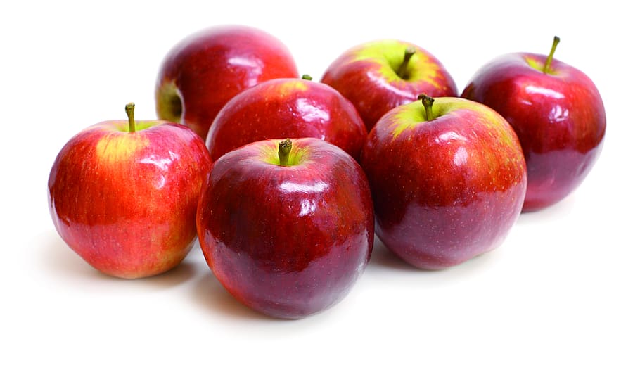 apples, fruit, food, healthy eating, food and drink, red, freshness HD wallpaper