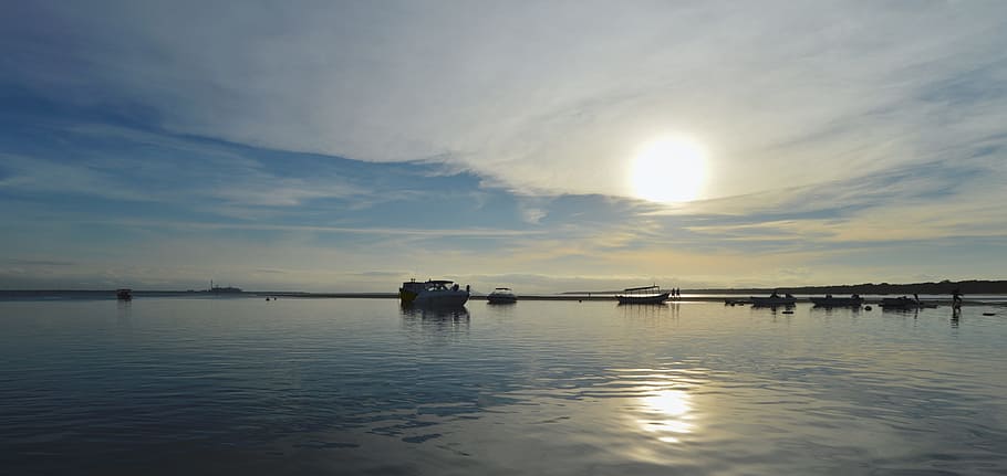 Ilha, Trapiche, Beach, Eventide, ilha do mel, sol, reflection HD wallpaper