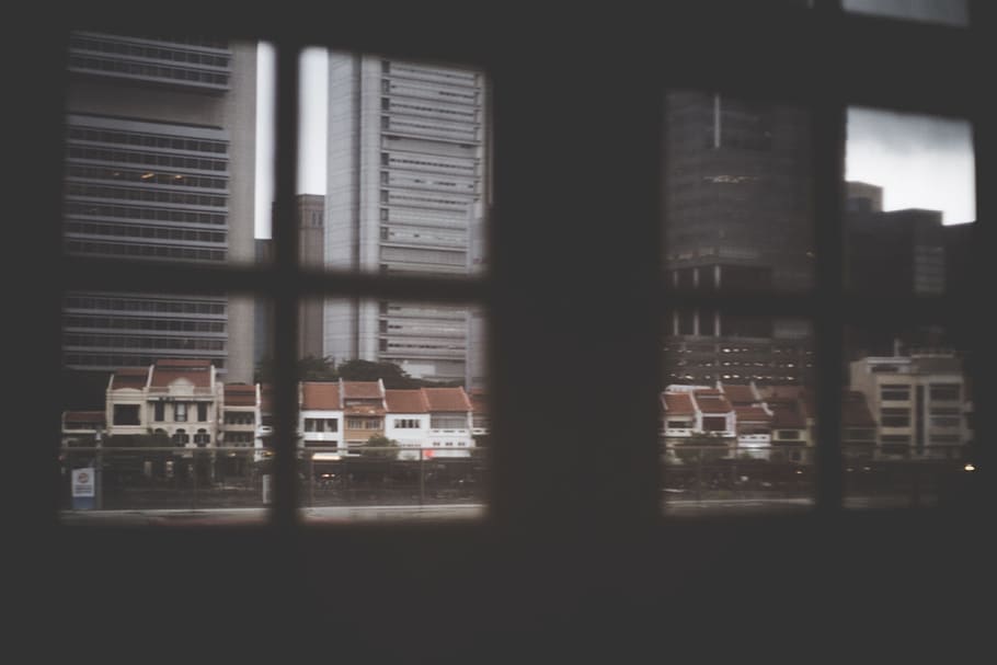 dark, silhouette, window, architecture, built structure, building exterior HD wallpaper