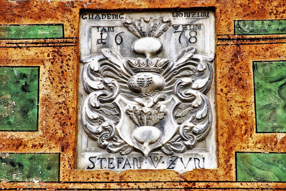 coat of arms, the art of, old, flowered, antique, ancient, architecture