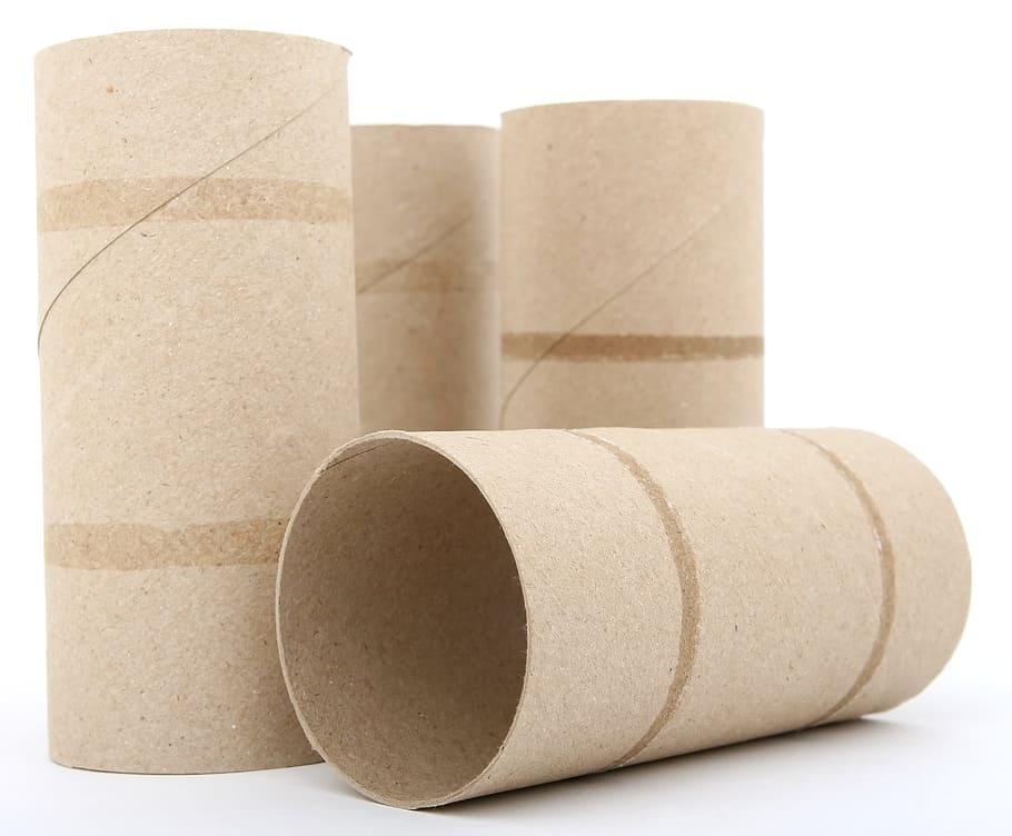 four brown tissue roll reels, basic, bathroom, bog, bottom HD wallpaper