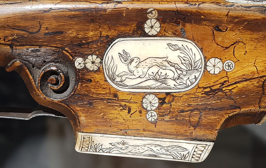 crossbow, hunting, hare, wood - material, art and craft, animal representation HD wallpaper