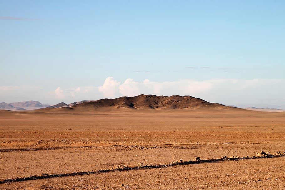 Desert, Namibia, Africa, Loneliness, sky, dry, hot, landscape HD wallpaper