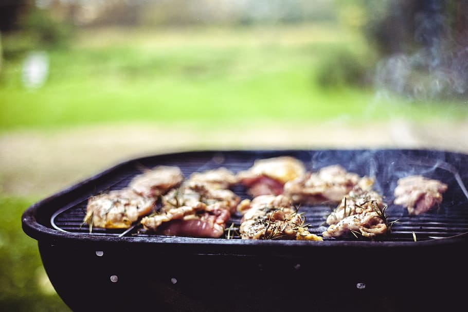food, picnic, dinner, lunch, barbecue, bbq, beef, cook out, cooking HD wallpaper