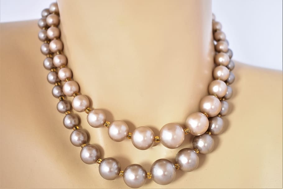 jewelry, necklace, gem, faux pearl, luxury, choker necklace, HD wallpaper