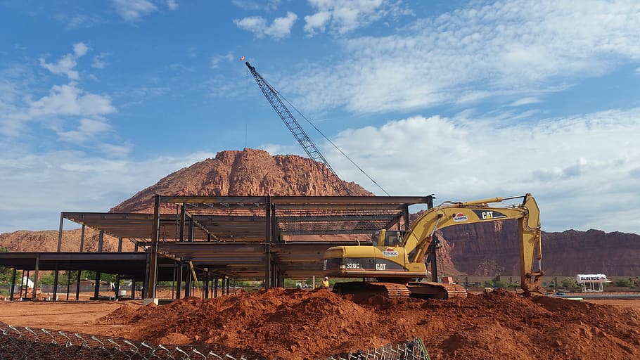 steel building, construction, architecture, contractor, metal HD wallpaper