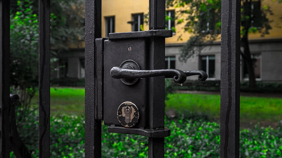 gate, fence, jack, castle, input, old, metal, metal gate, iron HD wallpaper