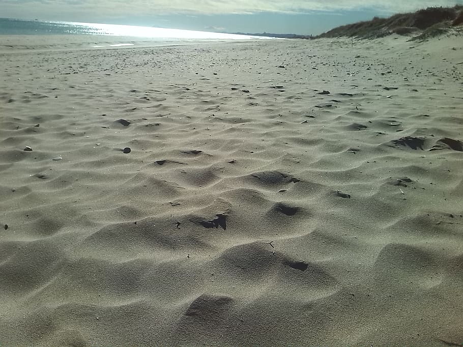 sand, sun, sunset, landscape, sea, nature, mediterranean, beach HD wallpaper