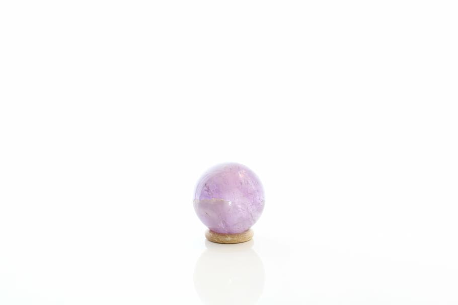 pink ball on white surface, quartz, rose, design, serenity HD wallpaper