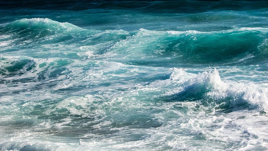 Wave, Bubbles, Foam, Spray, Energy, water, splash, liquid, sea HD wallpaper