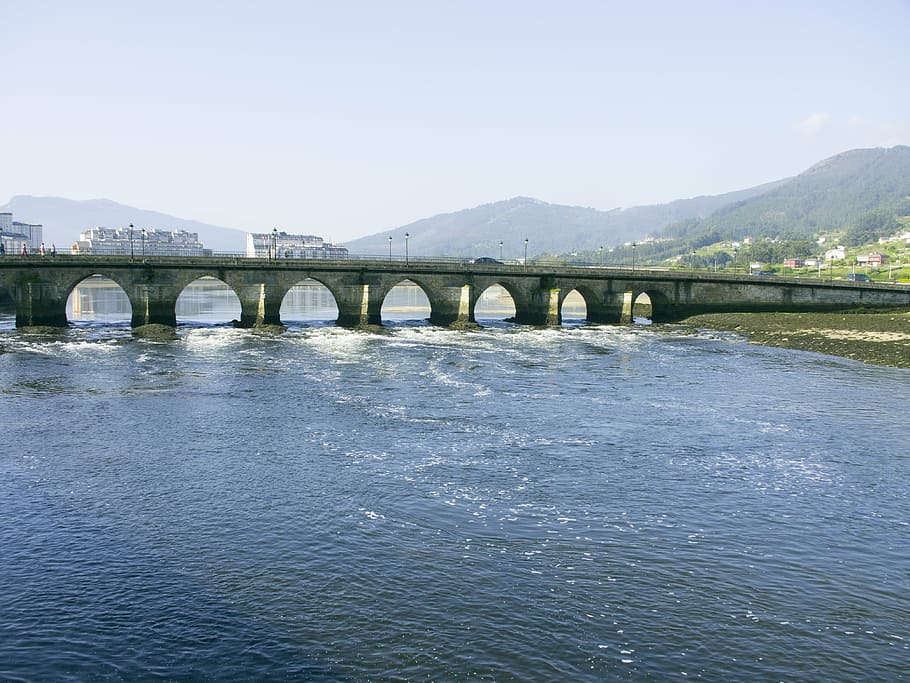 bridge, sea, nursery, architecture, water, connection, bridge - man made structure HD wallpaper