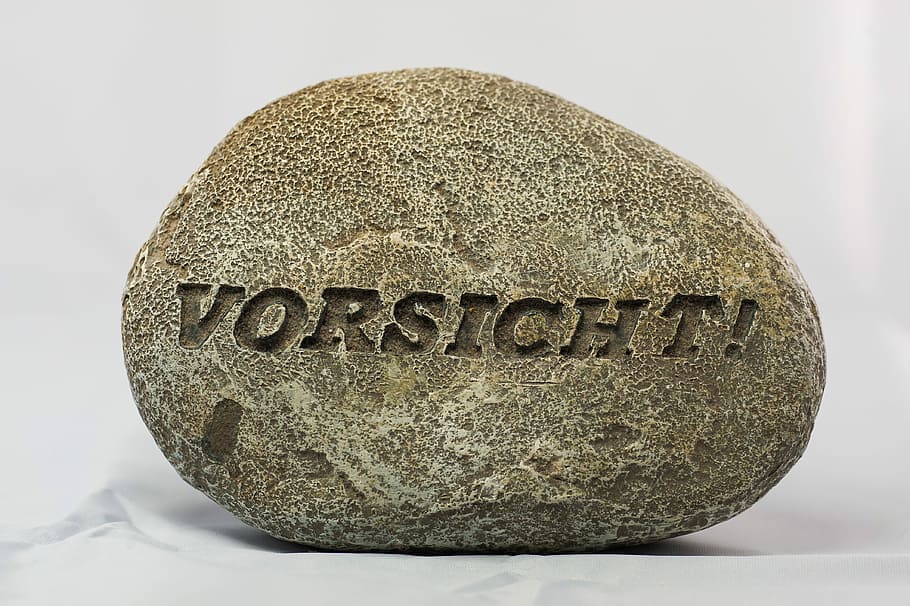 Stone, Font, Free, Caution, grey, no people, white background HD wallpaper