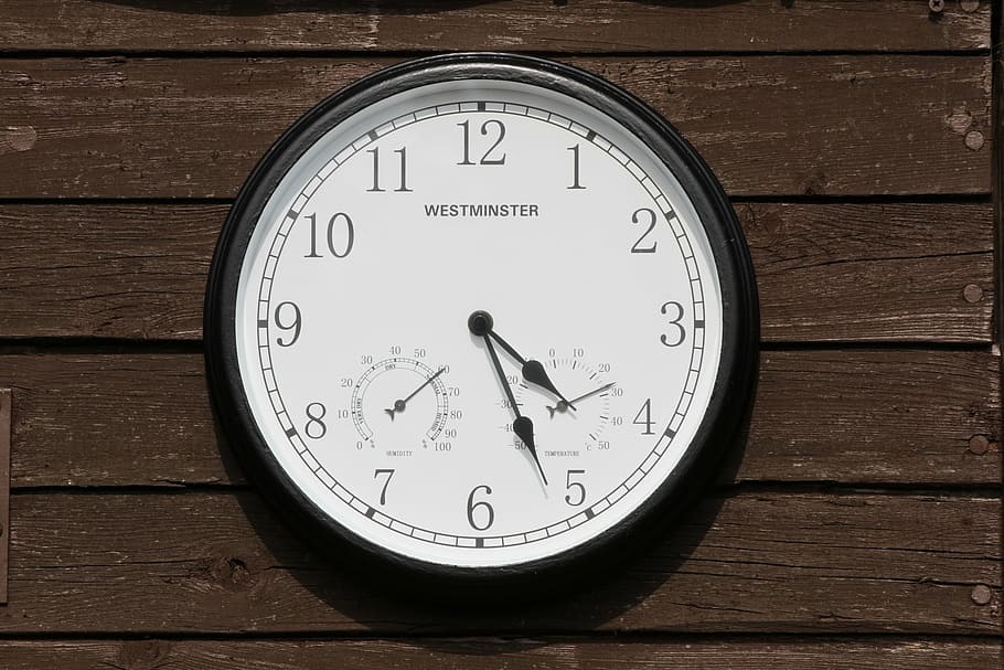 clock, outdoor, time, wood - Material, clock Face, old, old-fashioned HD wallpaper