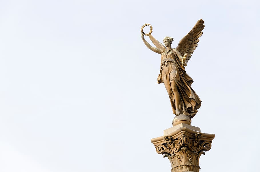 statue, sculpture, monument, copy space, sky, no people, architecture HD wallpaper